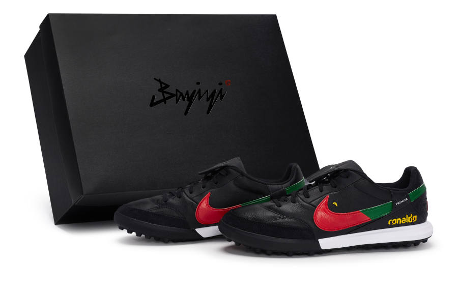 Nike Nike Premier 3 TF Turf Slip Resistant Abrasion Resistant Soccer Shoes Men's Black Red Green Yellow