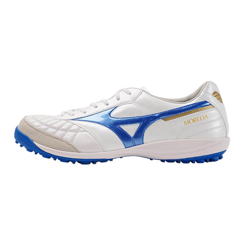 Mizuno MORELIA SALA TF Turf Abrasion Resistant Breathable Soccer Shoes Unisex White