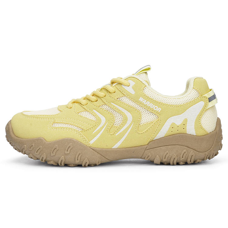 WARRIOR Synthetic Leather Abrasion Resistant Low top Casual Shoes Women's Lemon