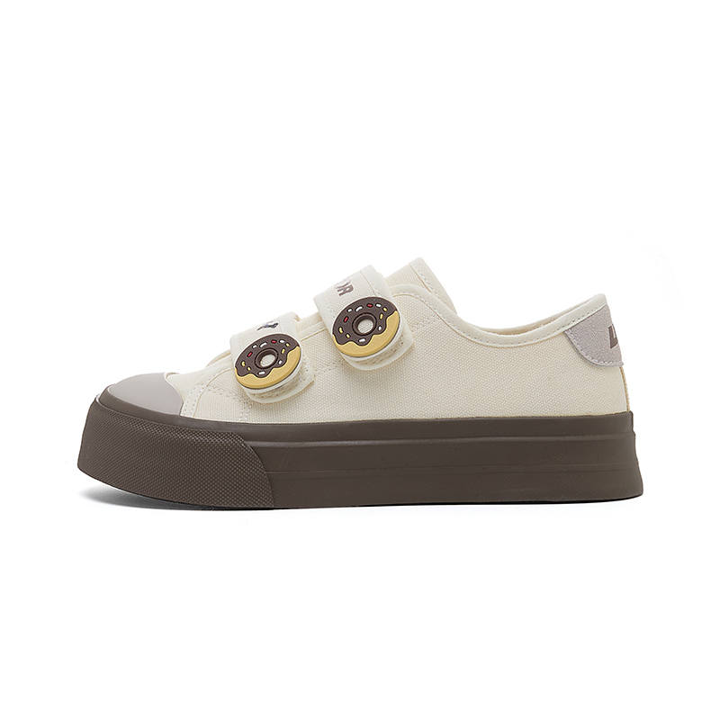 WARRIOR Casual Shoes Women's Low Top Beige Light Gray/Light Blue