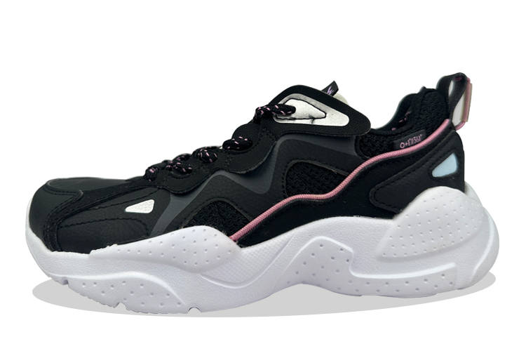 361° Cushioning Slip Resistant Abrasion Resistant Low top Casual Shoes Women's Black Gray