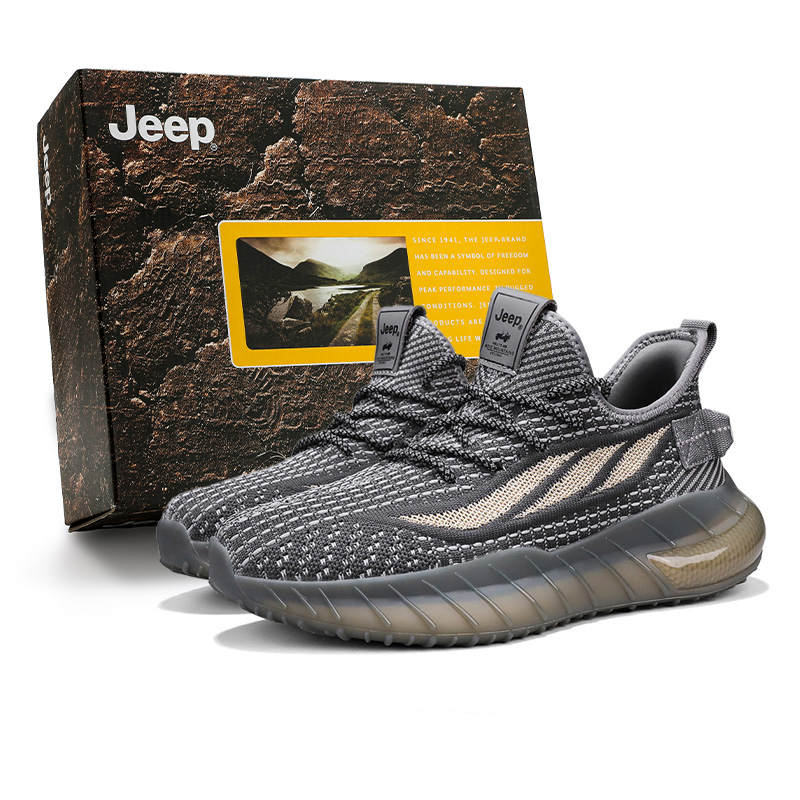 Jeep Cushioning Coverage Abrasion Resistant Lightweight Breathable Low top Casual Shoes Men's