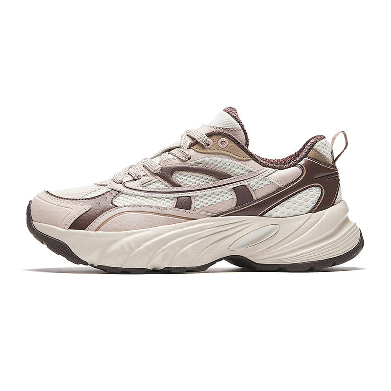 Anta Bear Shoes Height Increasing Lightweight Low top Casual Shoes Women's Ivory White