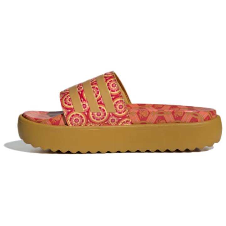 Adidas Adidas Adilette Platform Slides Victory Gold Tomato Women's