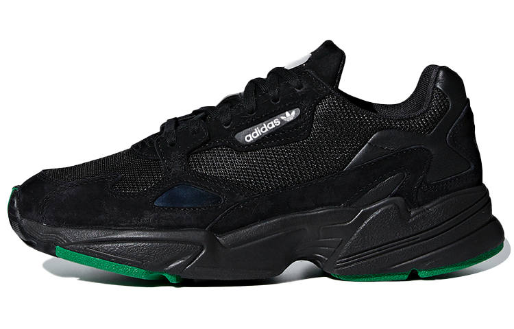 Adidas Originals Falcon Slip Resistant Slip Resistant Low top Casual Shoes Women's Black Green