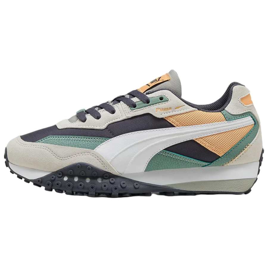 PUMA Blktop Rider Abrasion Resistant Low top Casual Shoes Men's Gray Beige