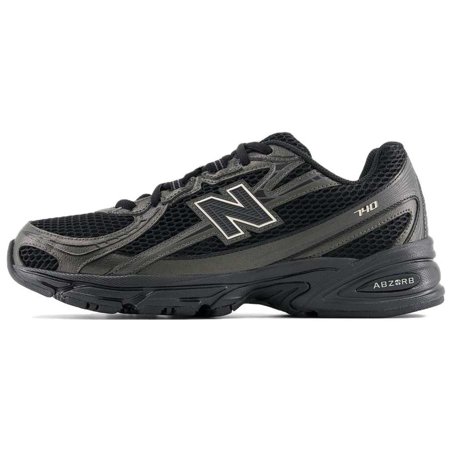 New Balance New Balance NB 740 Abrasion Resistant Breathable Height Increasing Low top Casual Shoes Unisex Black