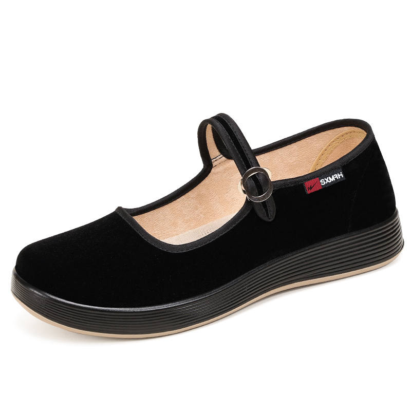 DOUBLE STAR 88 Spring Old Beijing Cloth Shoes Women's Mother's Shoes Soft Sole Shoes Women's Work Shoes Mesh