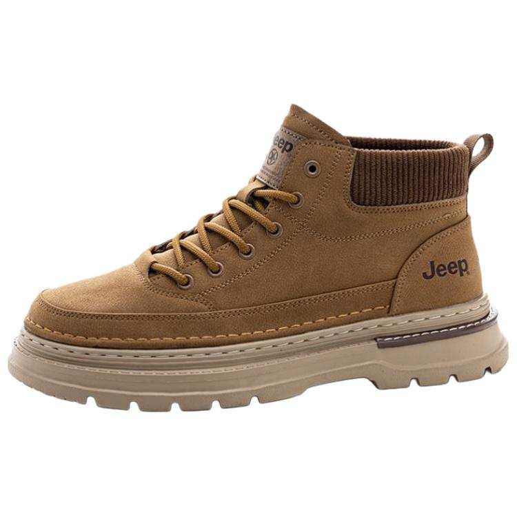 Jeep Ankle Length Combat Boots Men's Earth Yellow
