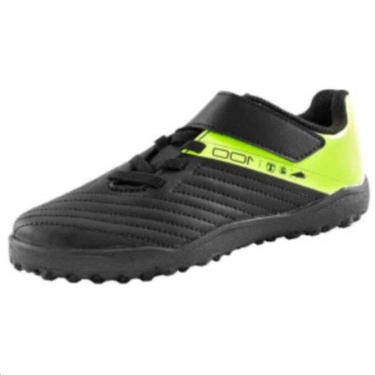 DECATHLON TF Turf Cushioning Slip Resistant Abrasion Resistant Soccer Shoes Unisex Black