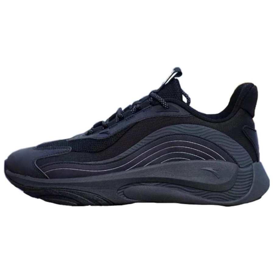 Anta Chao Bai Abrasion Resistant Abrasion Resistant Low top Casual Shoes Women's Black