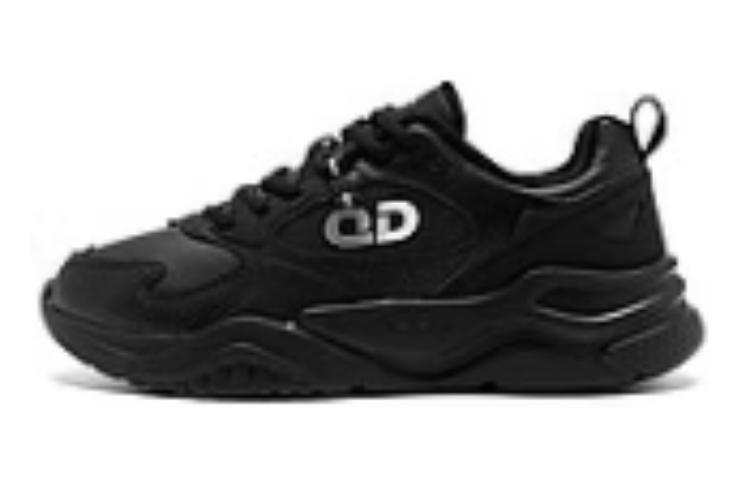 QIAODAN Quality Drying Thermal Fleece Lined Slip Resistant Abrasion Resistant Low top Casual Shoes Men's Black White