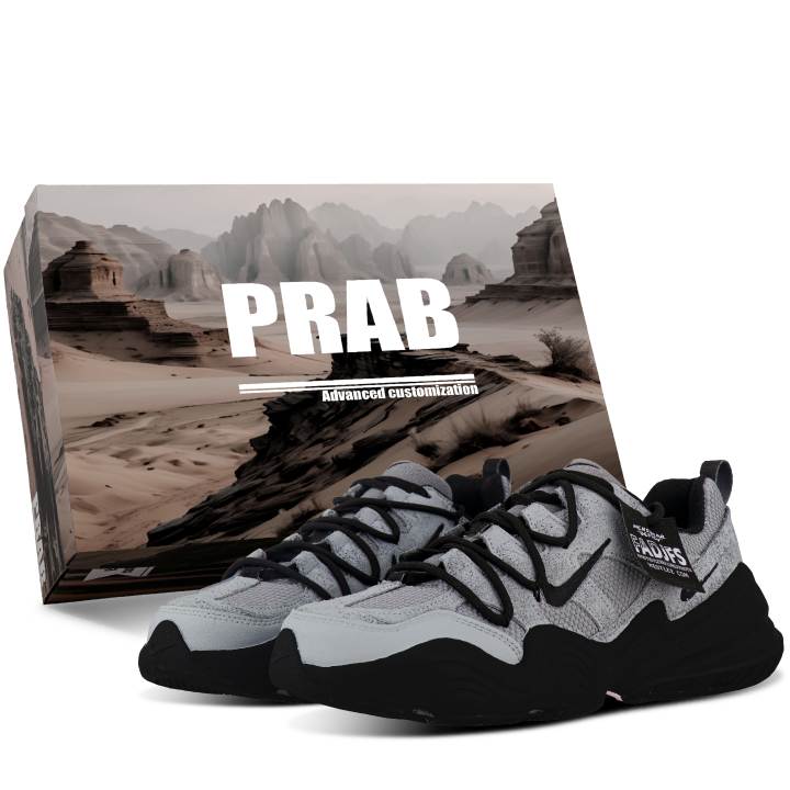 Nike Nike Tech Hera Cushioning Abrasion Resistant Breathable Support Low top Casual Shoes Unisex Black Gray