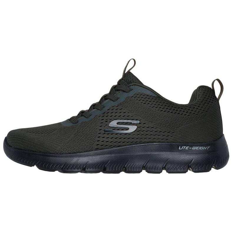 Skechers Comfortable Abrasion Resistant Abrasion Resistant Low top Casual Shoes Men's Green Black