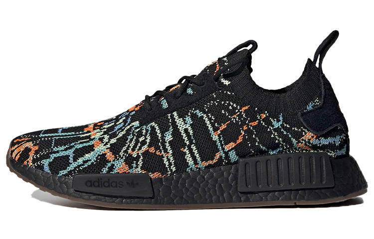 Adidas Originals NMD_R1 Primeknit 'Black Glitch'