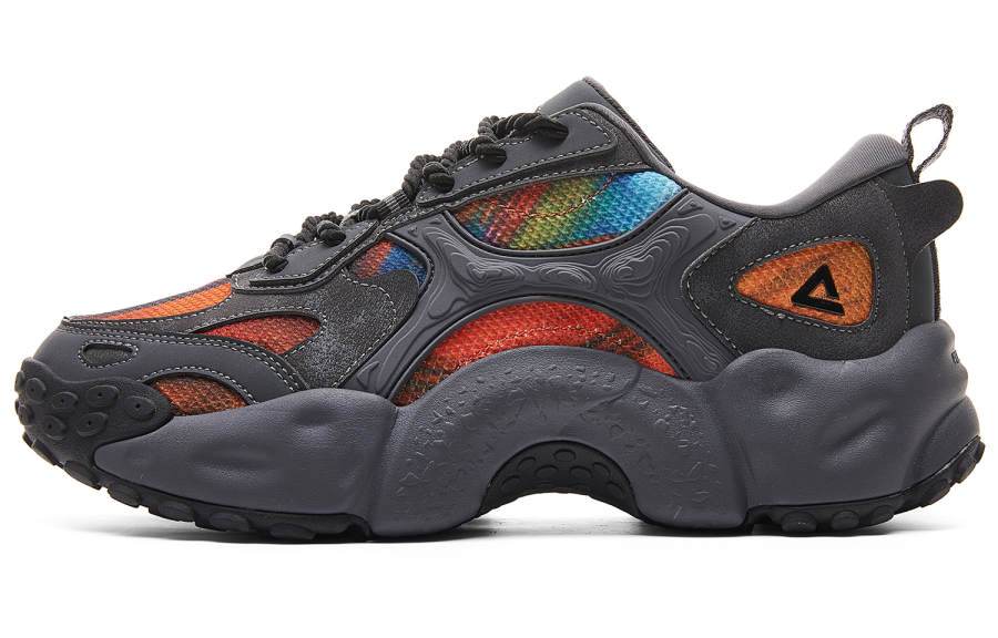 PEAK Cushioning Rebound Height Increasing Abrasion Resistant Slip Resistant Low top Casual Shoes Men's Dark Gray