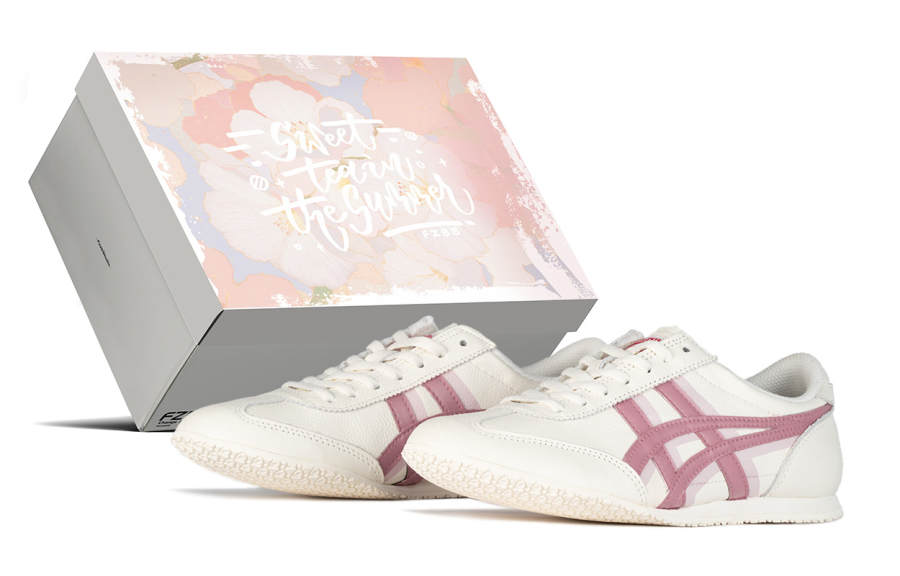 Onitsuka Tiger Machu Racer Pink Butterfly Dynasty Cushioning Abrasion Resistant Lightweight