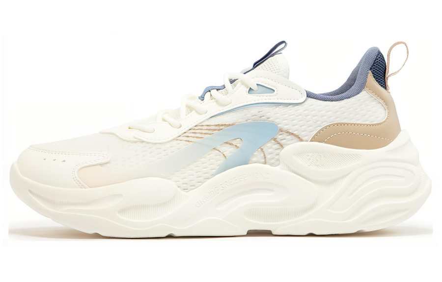 361° Cushioning Slip Resistant Cushioning Slip Resistant Low top Casual Shoes Men's White Blue