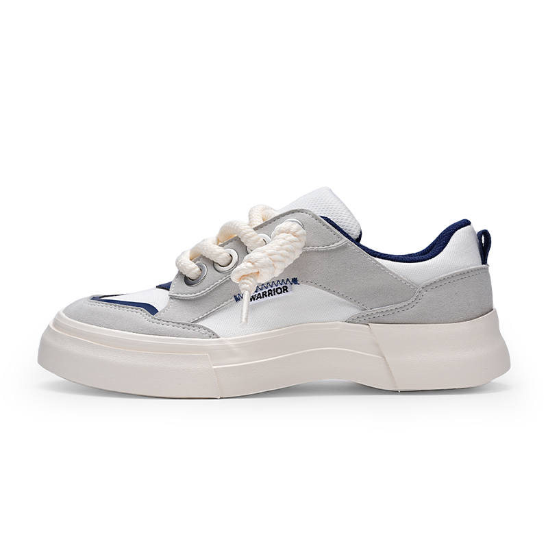 Warrior Slip Resistant Abrasion Resistant Low top Casual Shoes Unisex White