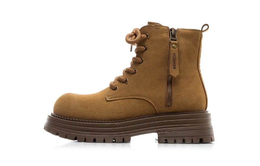 WARRIOR WARRIOR Synthetic Leather 13cm Combat Boots Women's