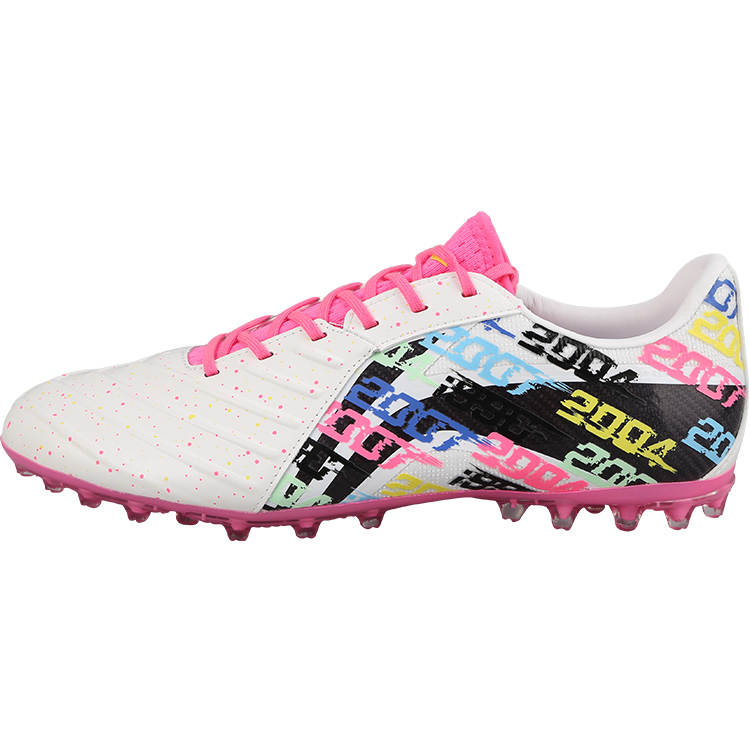 Li-Ning Li Ning Brocade TF Turf Cushioning Lightweight Soccer Shoes Men's Colorful Pink