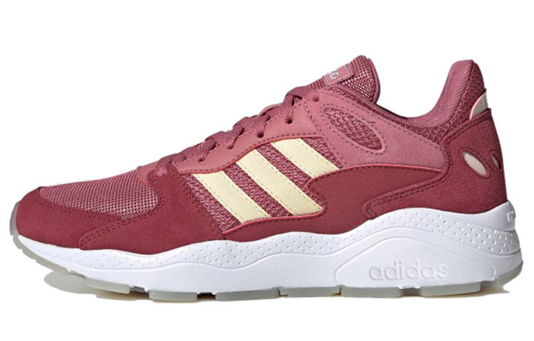 Adidas Neo CHAOS Synthetic Leather, Artificial Leather Breathable Low top Casual Shoes Women's Red Yellow