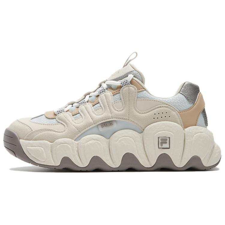 FILA Croissant Wear resistant And Lightweight Low top Casual Shoes Women's Gray Blue