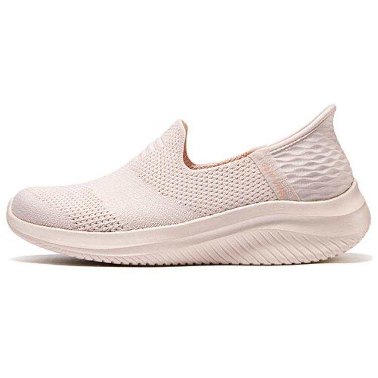 Skechers Slip Ins Hands Free Slip Ins Versatile Cushioning Abrasion Resistant Low top Walking Shoes Women's Beige