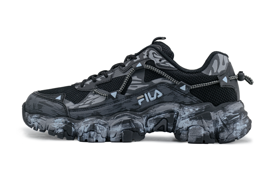 FILA Fluid Wasteland Style Low top Casual Shoes Unisex Black
