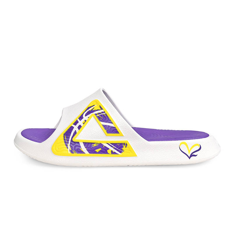 PEAK PEAK Slide Slippers Unisex White Yellow Purple