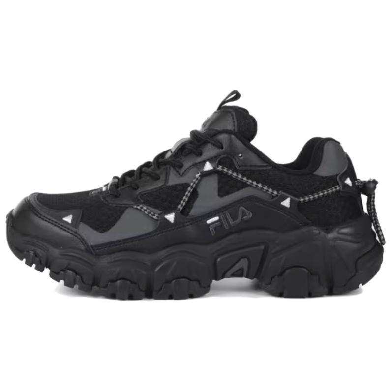 FILA FLUID V2 Abrasion Resistant Low top Casual Shoes Unisex Black