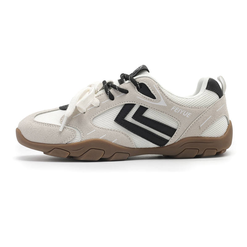 FEIYUE Abrasion-Resistant, Breathable, Lightweight Low-top Casual Shoes Women's Gray Beige Black