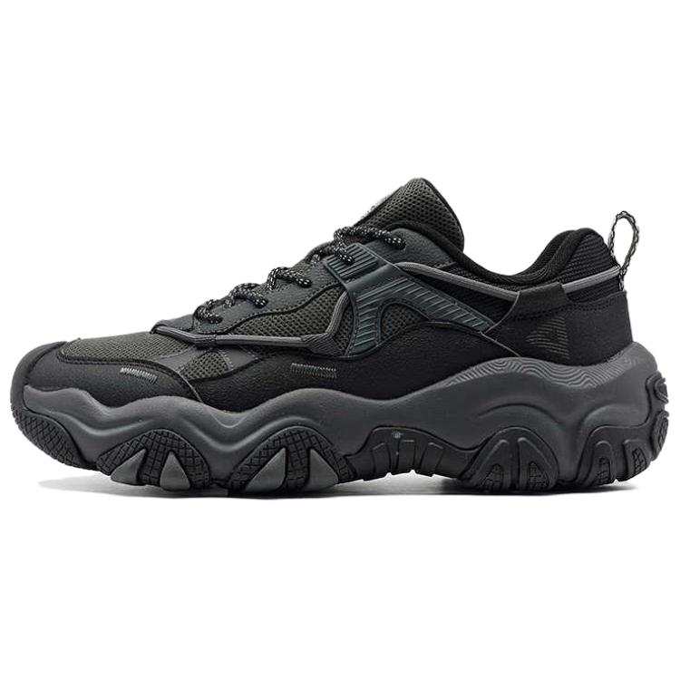 PEAK State Pole Fashion Trend Low top Casual Shoes Men's Black Gray