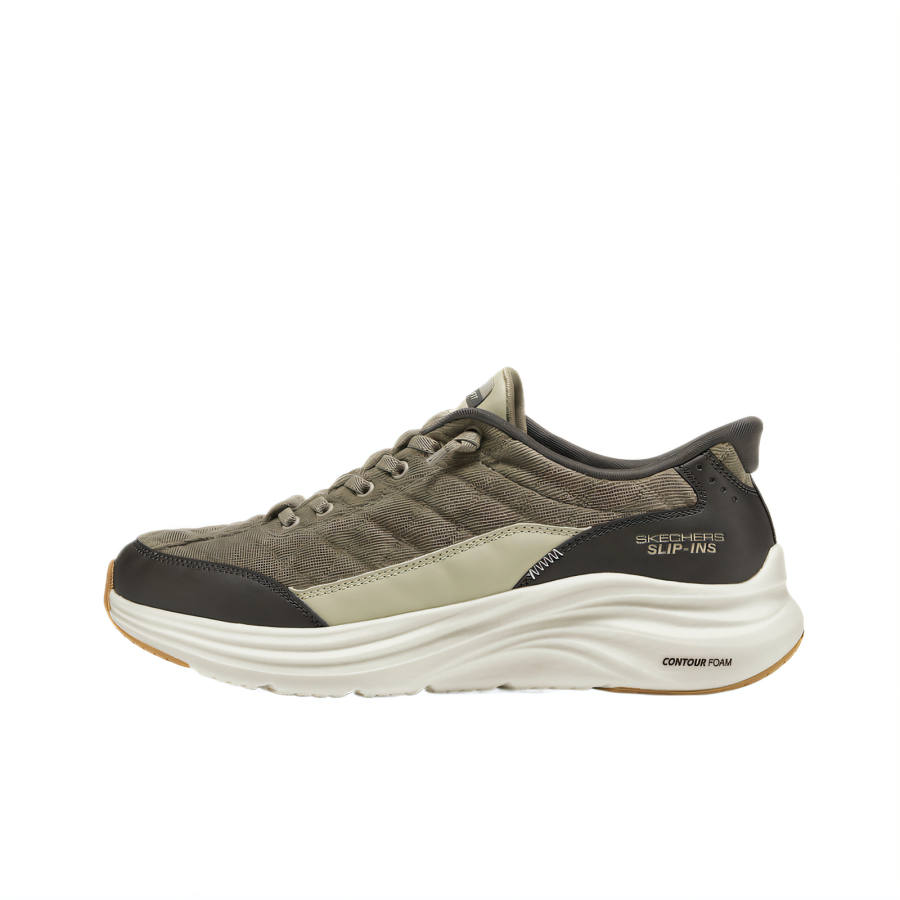 Skechers Slip On Casual Shoes Men's Olive Green