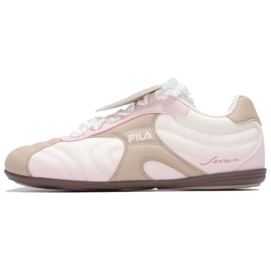FILA LIPPER Water Dance Shoes Wear resistant And Lightweight Low top Casual Shoes Women's White Pink