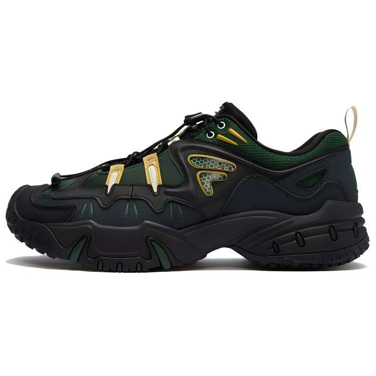 FILA FUSION KRIPTONITE Tooth Rock Shoes Low top Casual Shoes Men's Black
