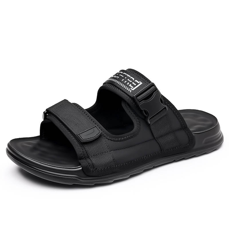 PAIBLOKS Rubber Cushioning Abrasion Resistant Slide Slippers Men's