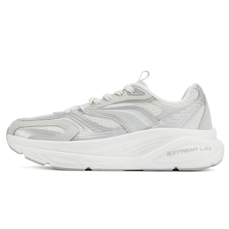 361° Earthy 2000 Cushioning, Wear Resistant Low top Casual Shoes Men's Silver White