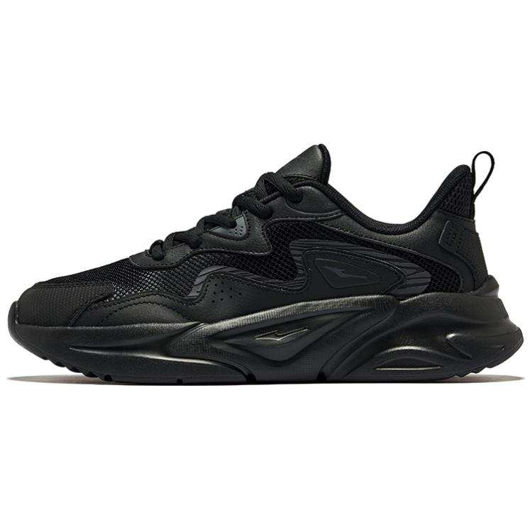 Erke Sichuan Flow 2.0 Height Increasing Low top Chunky Sneakers Men's Jet Black