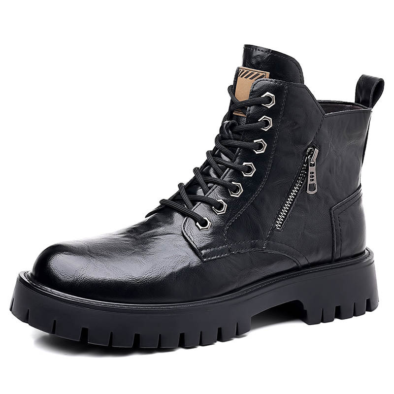 Swinsger Swinsger Combat Boots Unisex Black/Silver Gray