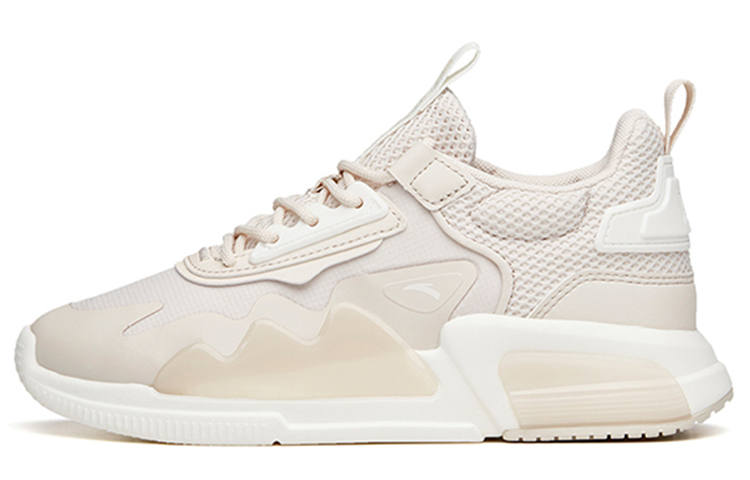ANTA Casual Shoes Women's Low Top Ivory White/Mud Gray