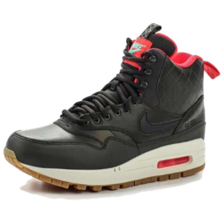 Nike Nike Air Max 1 Mid Sneakerboot Reflect Sequoia/Black Bright Crimson Mint Women's