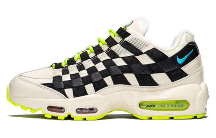 Nike Nike Air Max 95 Abrasion Resistant Breathable Low top Sports Casual Shoes Men's White Black
