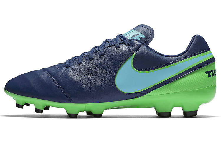 Nike Nike Tiempo Genio 2 Soccer Shoes Men's Low Top Blue/Green