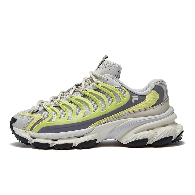 FILA FUSION BRACKET Starship Shoes Synthetic Leather, Textile Low top Casual Shoes Women's Gray Green