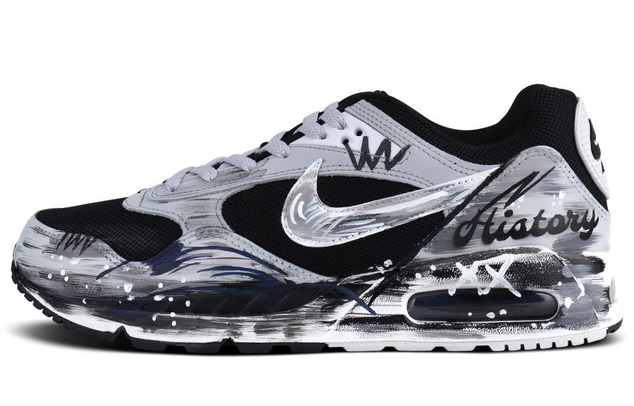 Nike Nike Air Max Correlate Slip Resistant Low top Casual Shoes Unisex Black Gray