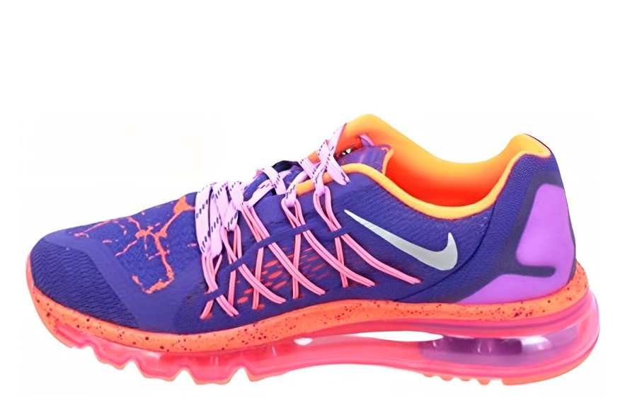 Nike Nike Air Max 2015 Mesh Abrasion Resistant, Breathable, Lightweight Low top Casual Shoes Women's Purple Pink