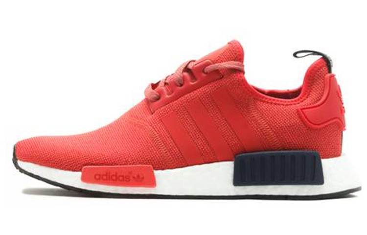 Adidas Originals NMD R1 Vivid Red Slip Resistant Lightweight Non slip Lightweight Low top Casual Shoes Women's Red
