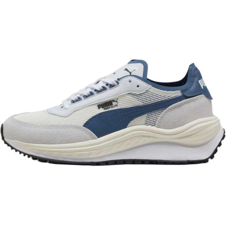 PUMA RIDER ELITE Abrasion Resistant Abrasion Resistant Low top Casual Shoes Unisex White Blue