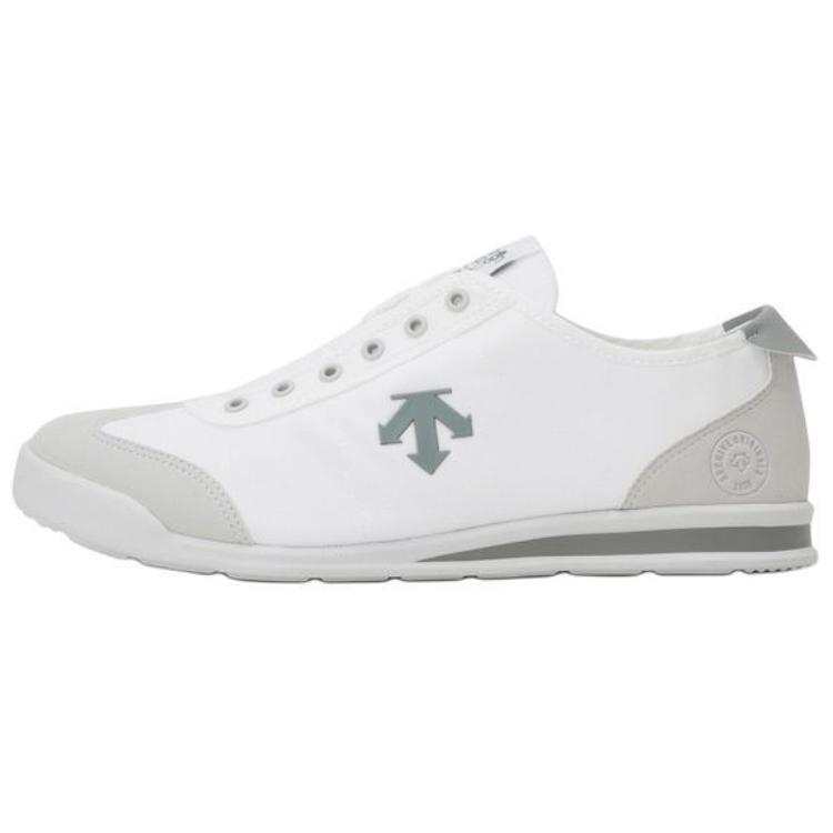 DESCENTE Low top Casual Shoes Unisex White Gray